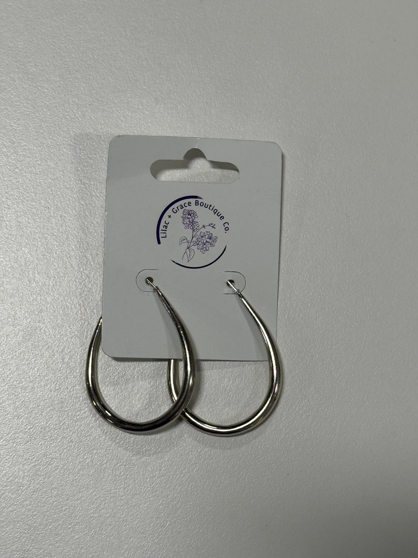 Oval Drop Hoop