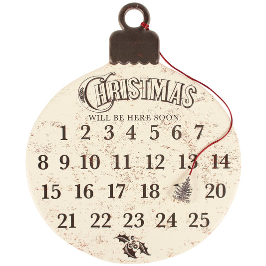 Vintage Christmas Wall Countdown