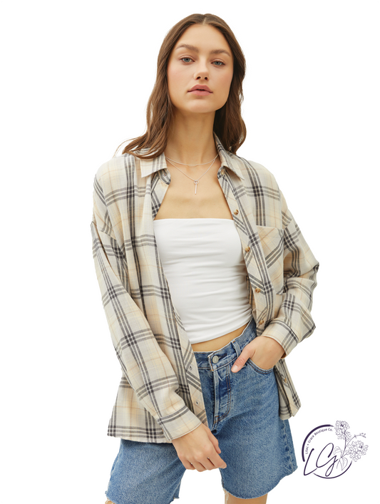 Sunshine In The Soul Plaid Shirt