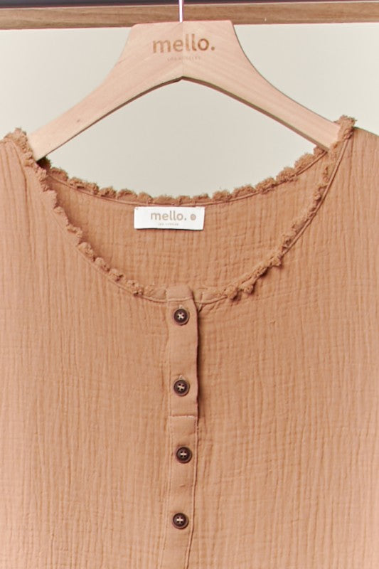Sandy Drift Henley Tank