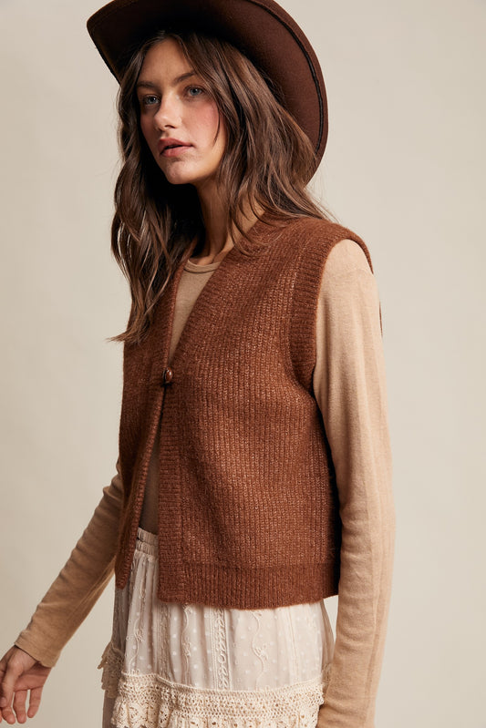Cactus Kiss Button Vest