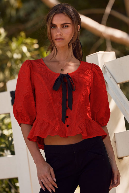 Curvy Blush Loom Top
