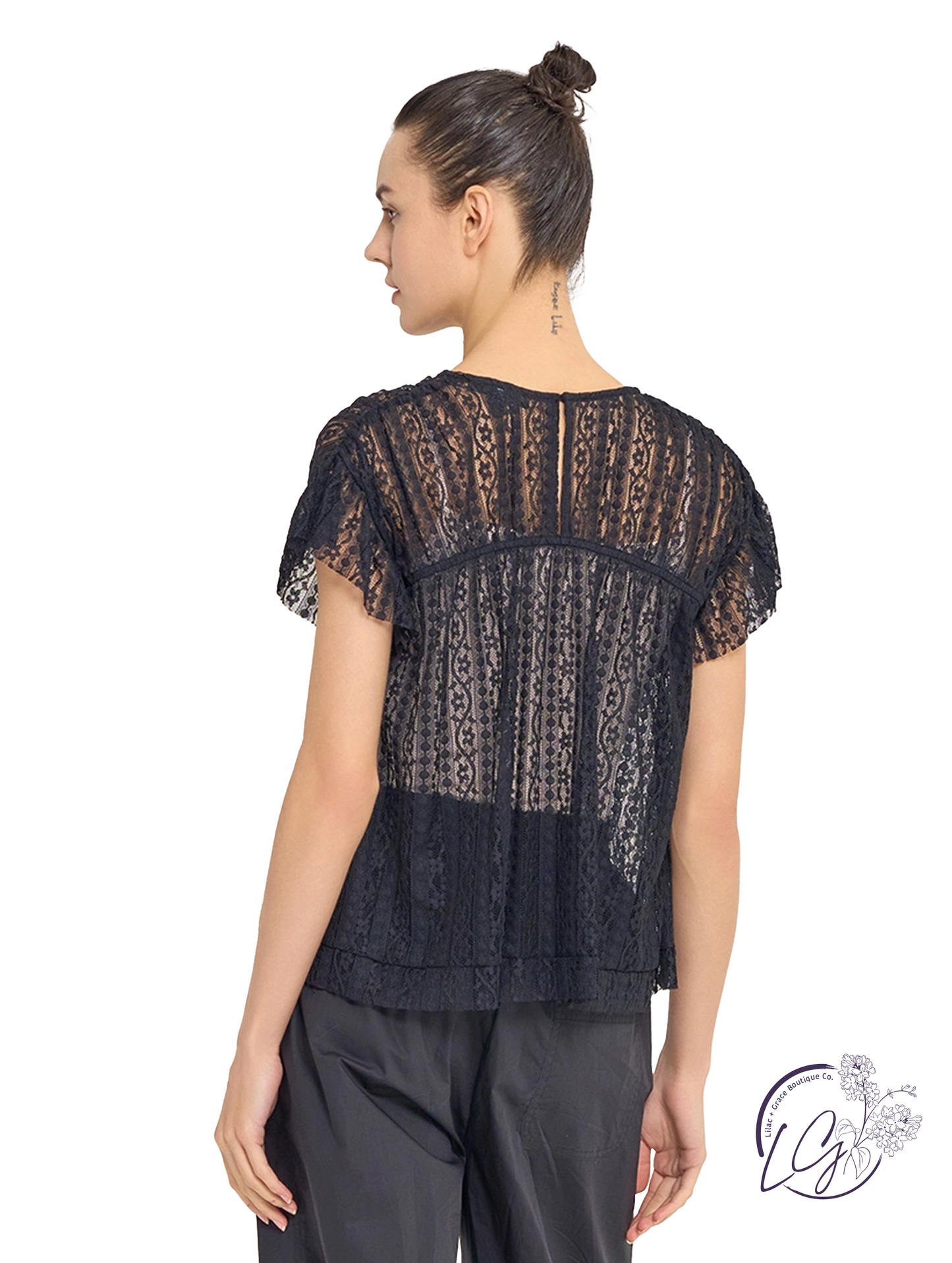 Live In Peace Ruffle Blouse