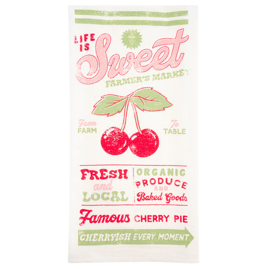 Diner Tea Towl-Cherry