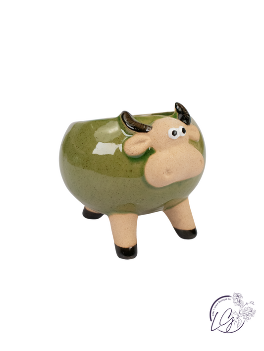 Mooing Cow Planter