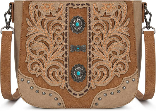 Montana West Crossbody Bags for Women Western Tooled Embroidered Purse