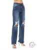 Jolene High Waist Distressed Straight by Judy Blue