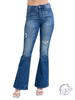 Delaney High-Rise Flare Distressed by Judy Blue