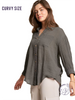 Curvy Entwined In Peace Shirt Top