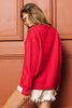 Sequin Star Tinsel Tree Sweater