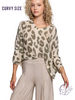 Curvy Leopard Lover Lightweight Sweater