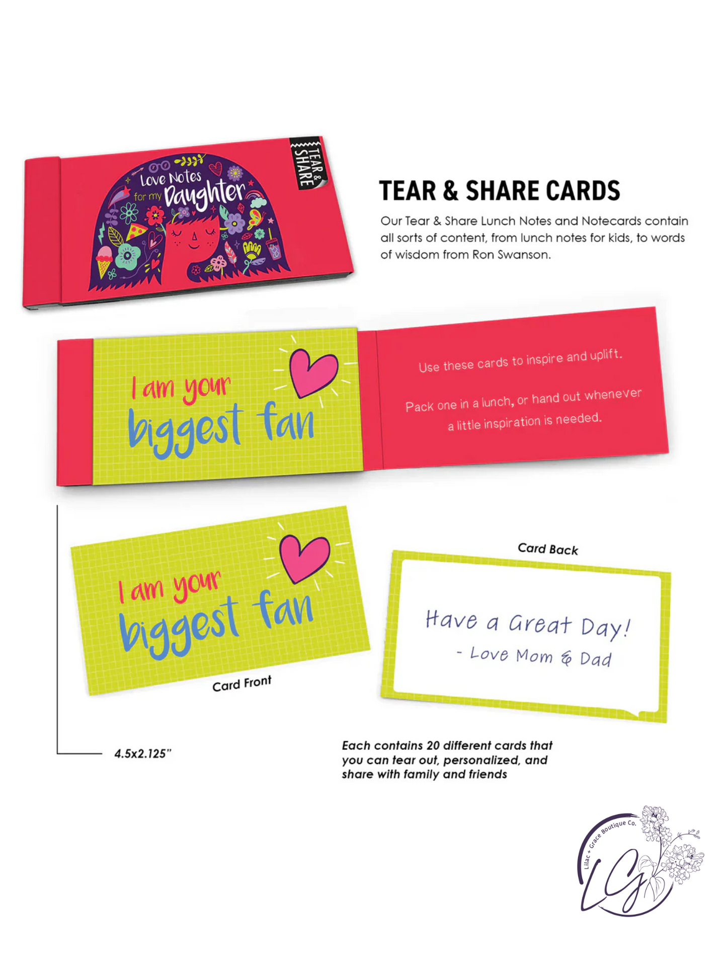 A Love Letter to My Daughter Lunch Notes