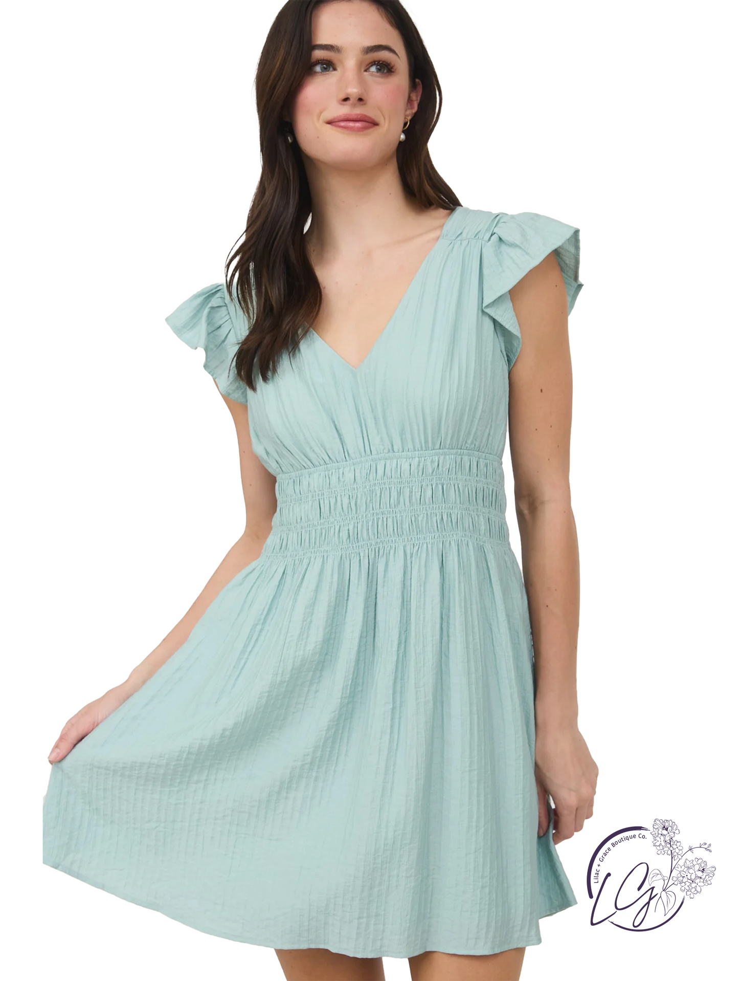 Light Stirred Mini Dress