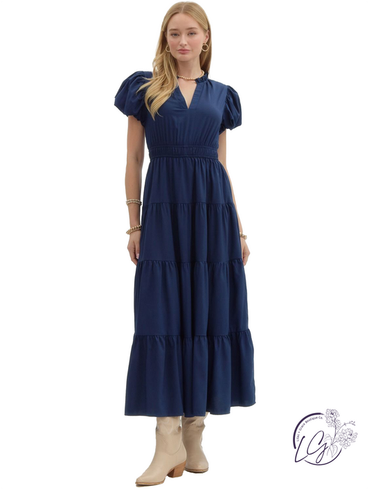 Held In Haze Midi Dress