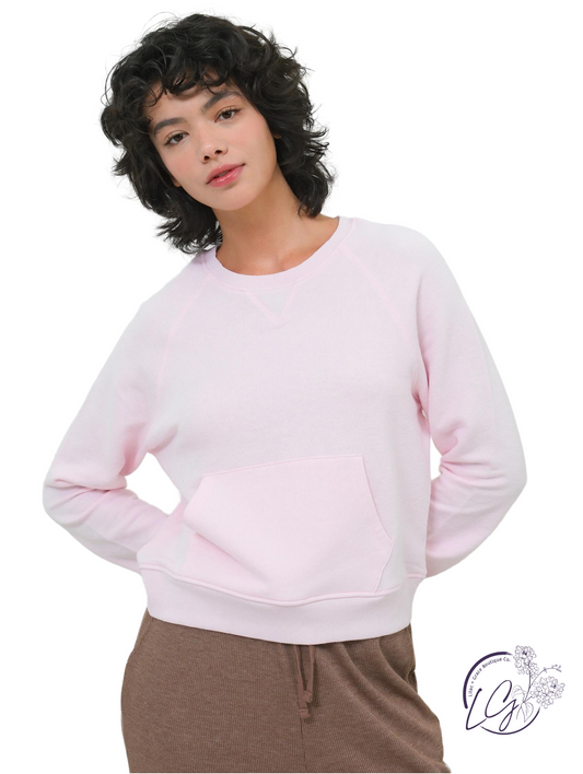 Raglan Sleeve Pocket Sweetshirt