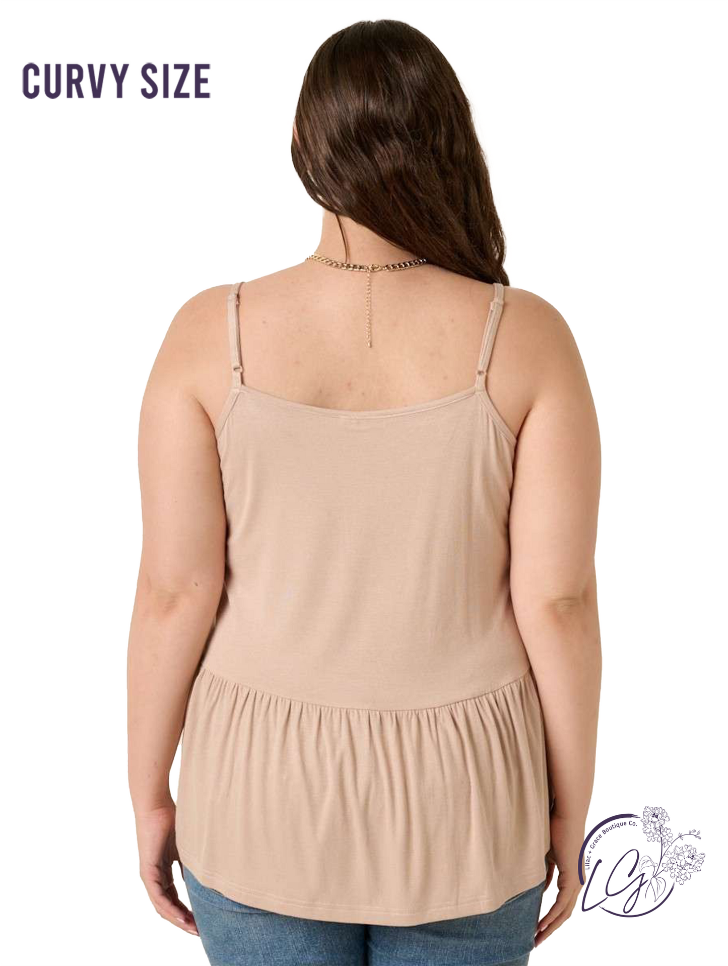 Curvy Time Melts Away Tank Top
