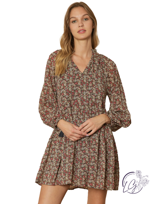 In My Way Floral Dress