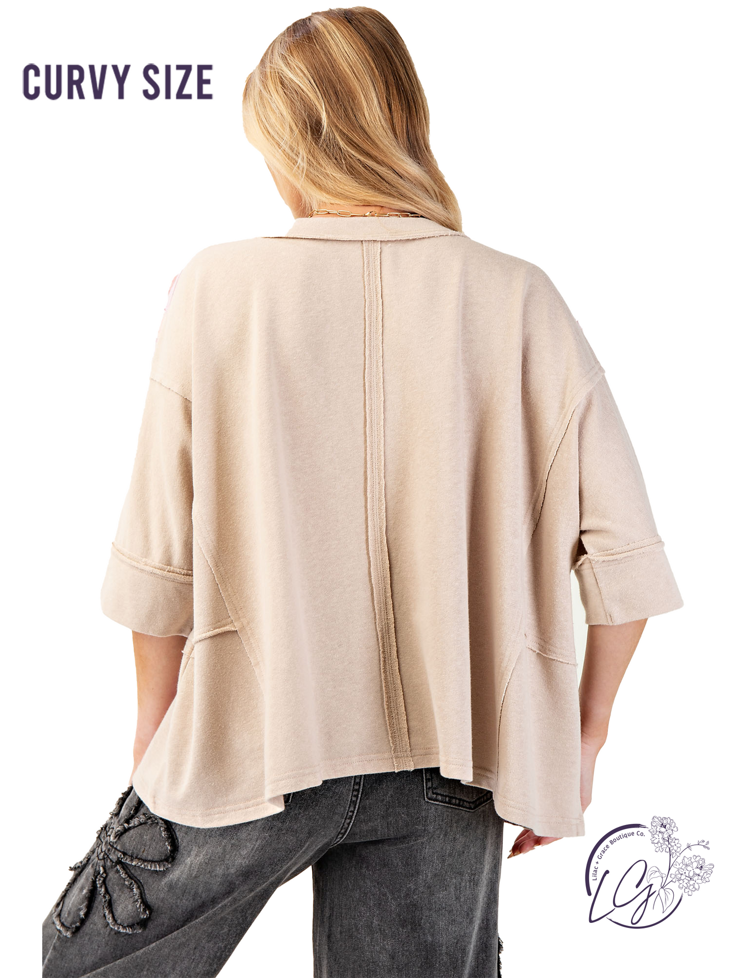 Curvy Trailside Daisy Drift Pullover