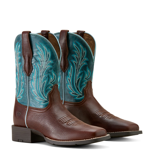 Round Up Filly Wide Square Toe Western Boot by Ariat