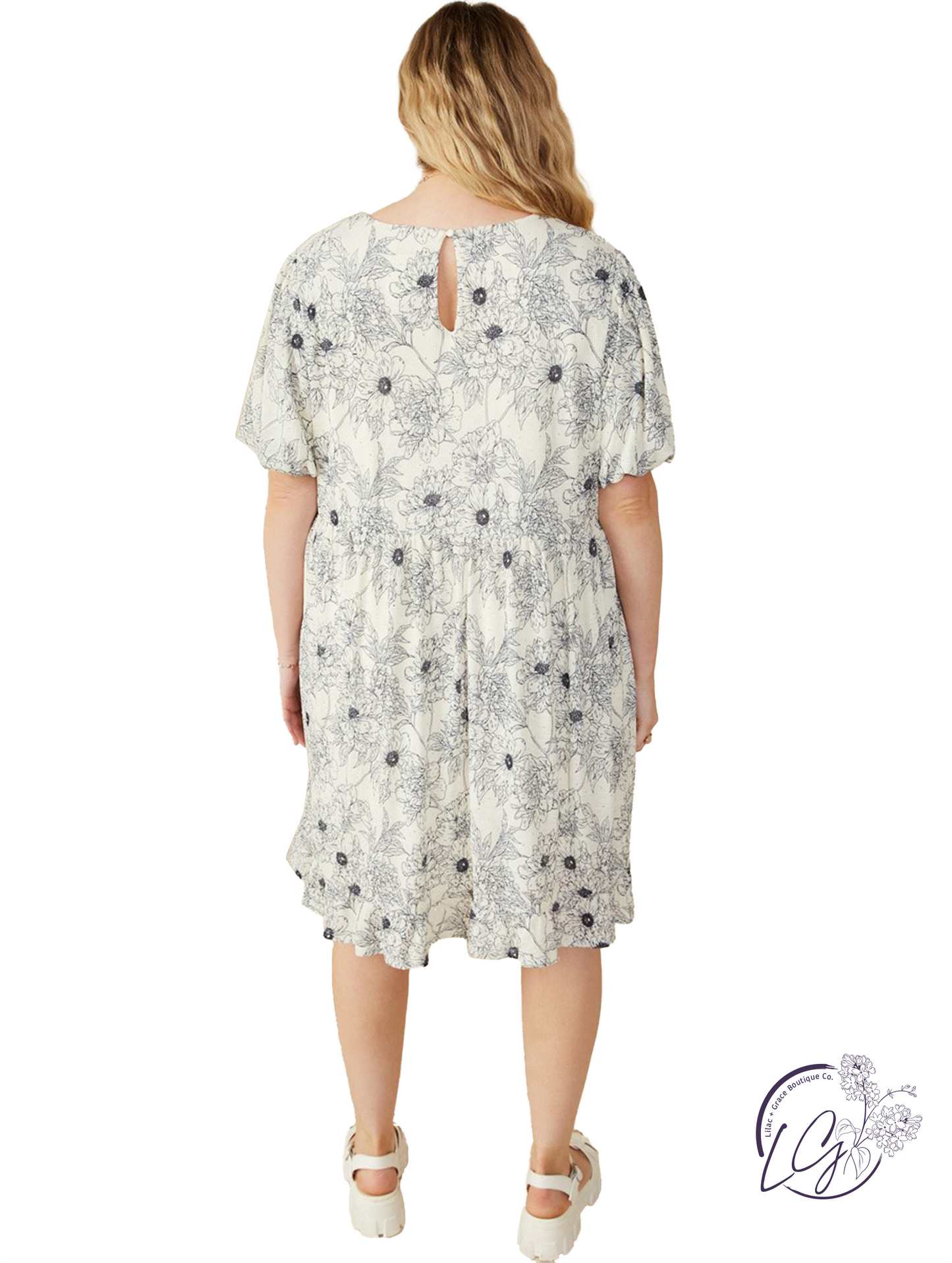 Curvy Misty Mornings Knit Dress