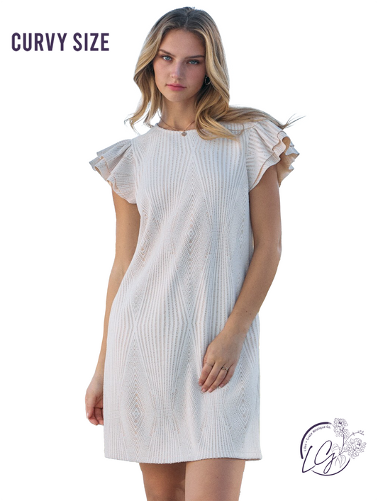 Curvy Timeless Lace Mini Dress