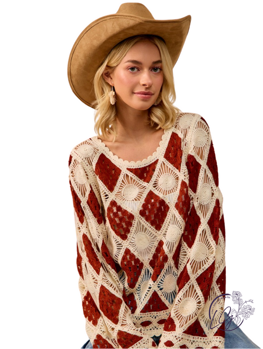 Lacy Layers Knit Top