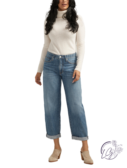 Vivian Mid Rise Boyfriend Jeans
