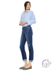 Mina Mid-Rise Slim Straight Pants by Kan Can