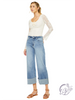 Estella High-Rise Crop Wide Leg Jeans by Kan Can