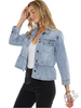 Sunset Edge Peplum Denim Jacket