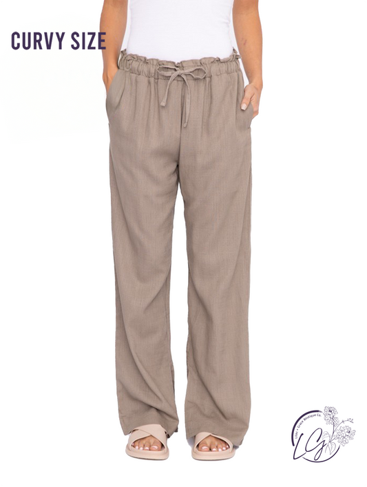 Curvy Coastline Drape Pants