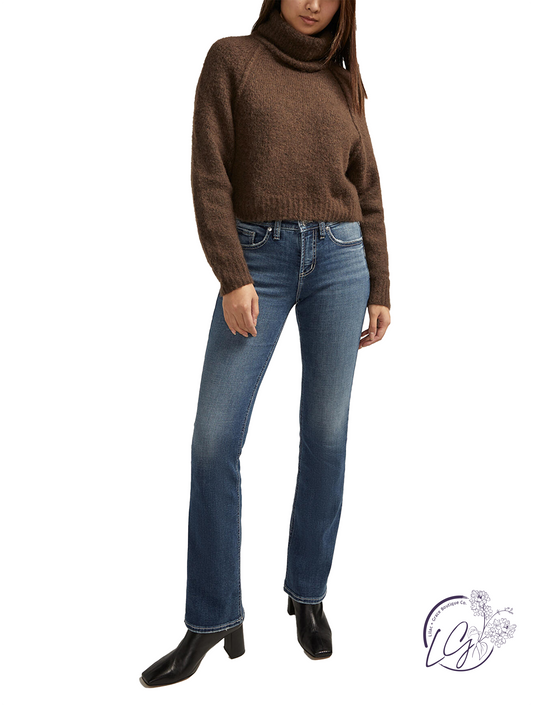 Loren Suki Mid Rise Slim Bootcut Jeans by Silver Jeans