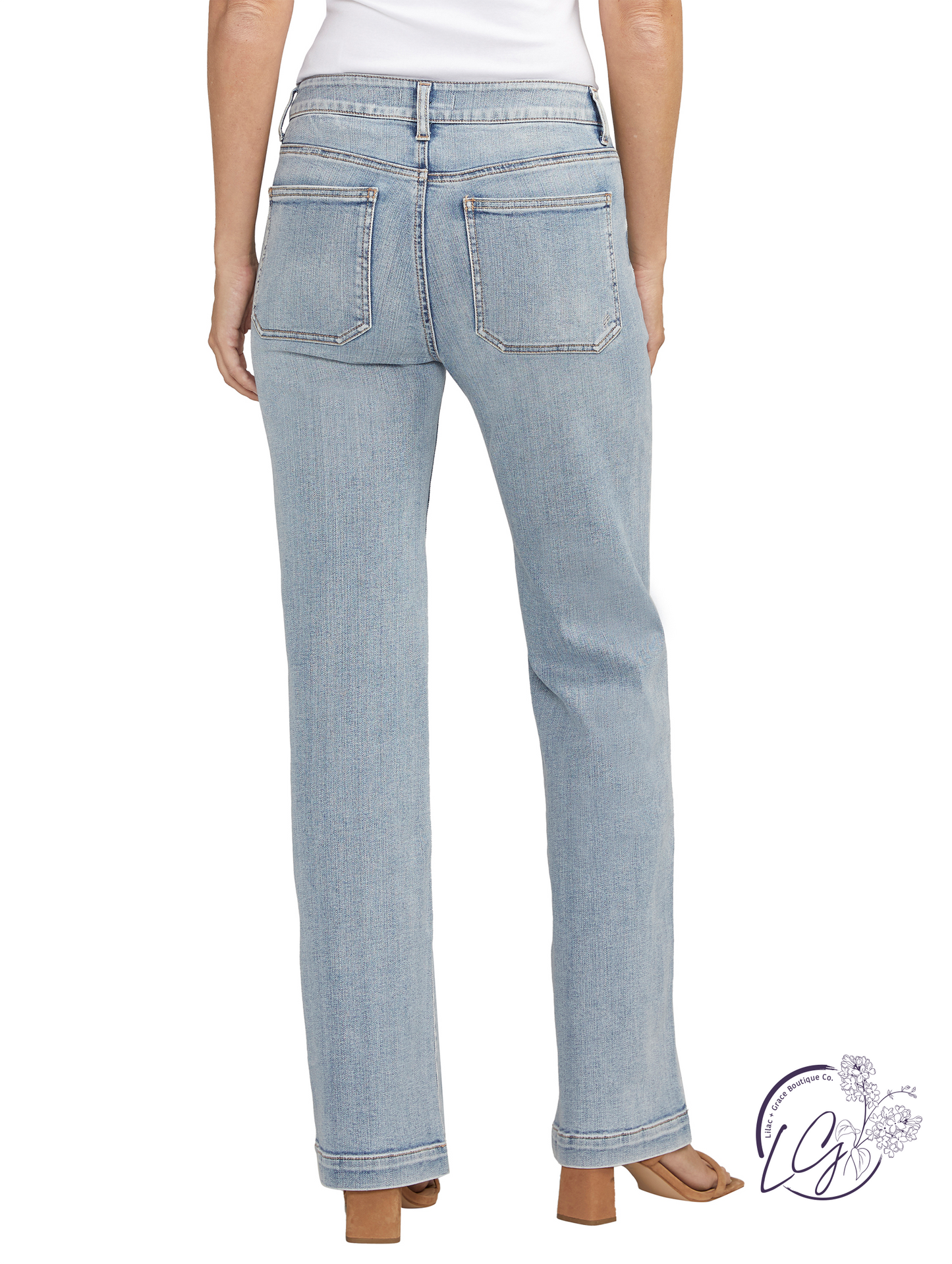 Sybil Mid Rise Trouser Non-Distress By Silver Jeans
