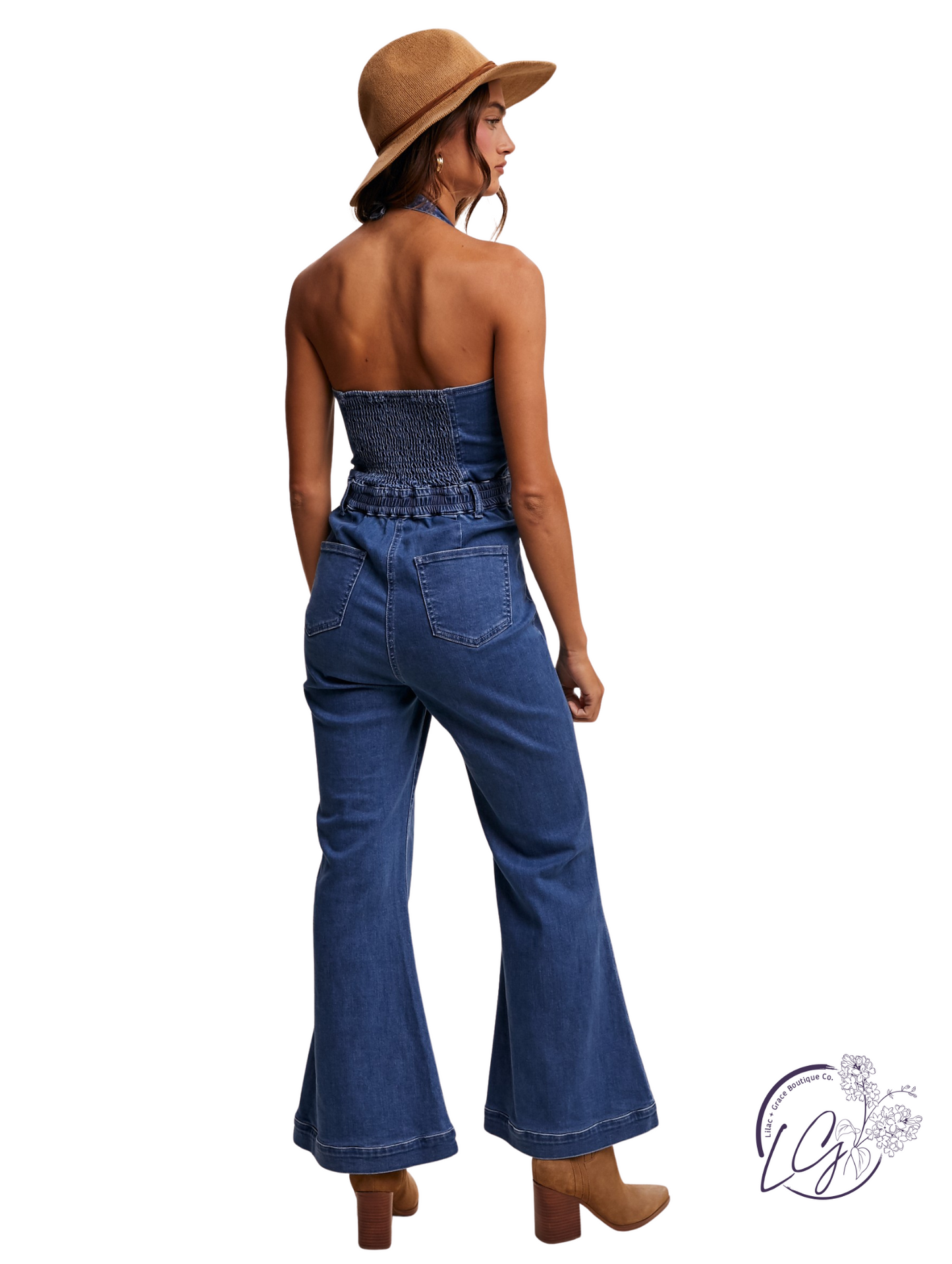 Twilit Saddle Stitch Jumpsuit
