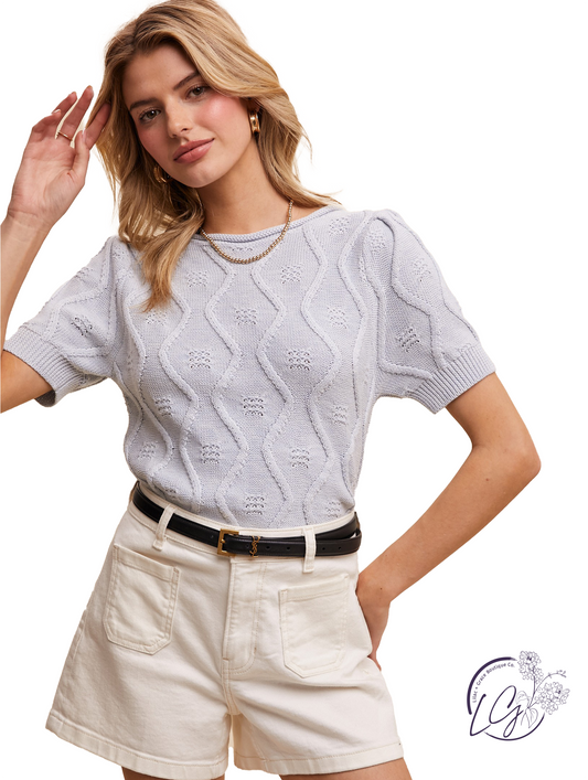 Softly Woven Ease Sweater Top