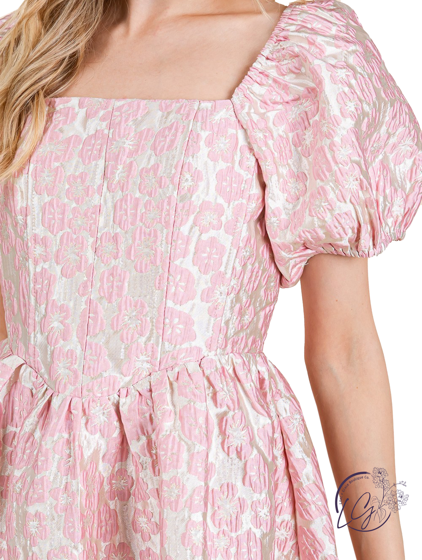 Emberloom Jacquard Mini Dress