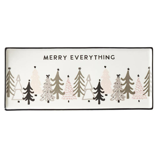 Christmas Village Ceramic Tray