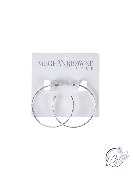 Nerisa Hammered Hoop Earrings