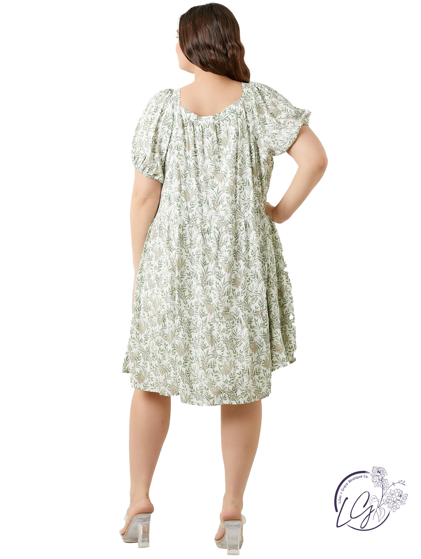 Curvy Stillness in Hue Dress