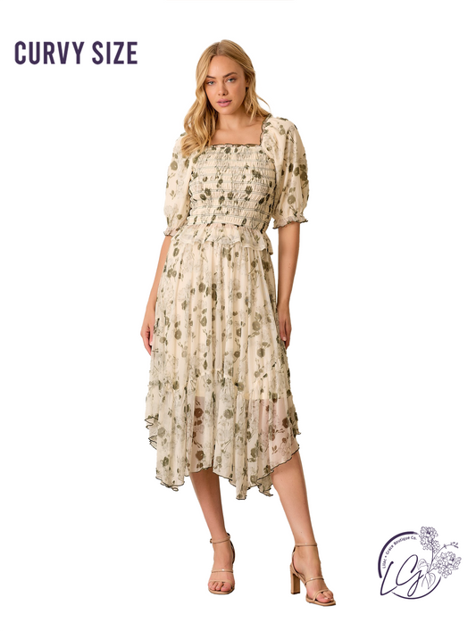 Curvy Ripples Dance Gently Skirt