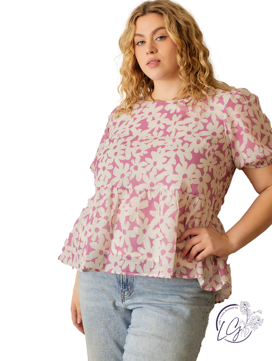 Curvy Soft Sketch Blouse