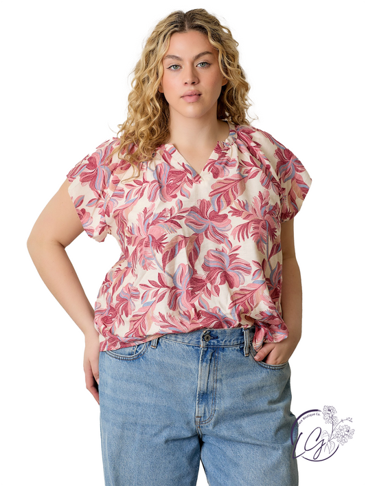 Curvy Driftwild Printed Top
