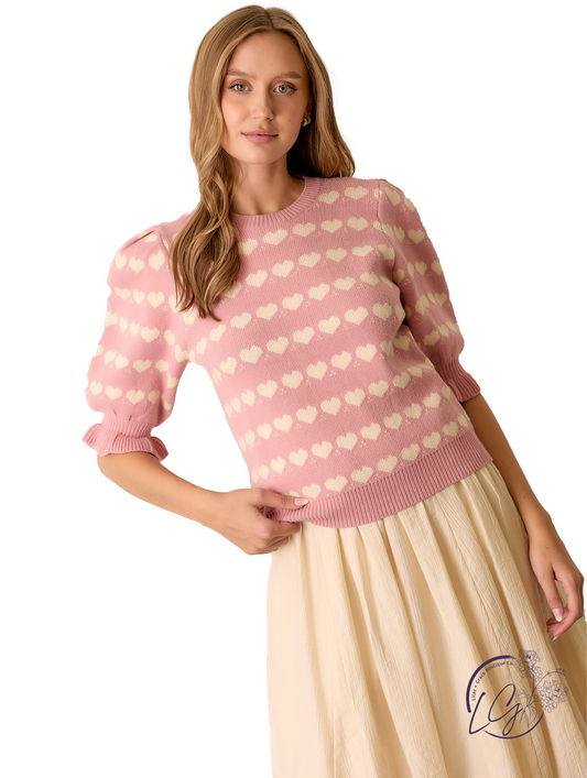 Fall in Love Heart Sweater
