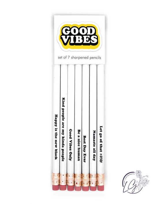 Good Vibes Pencil Set