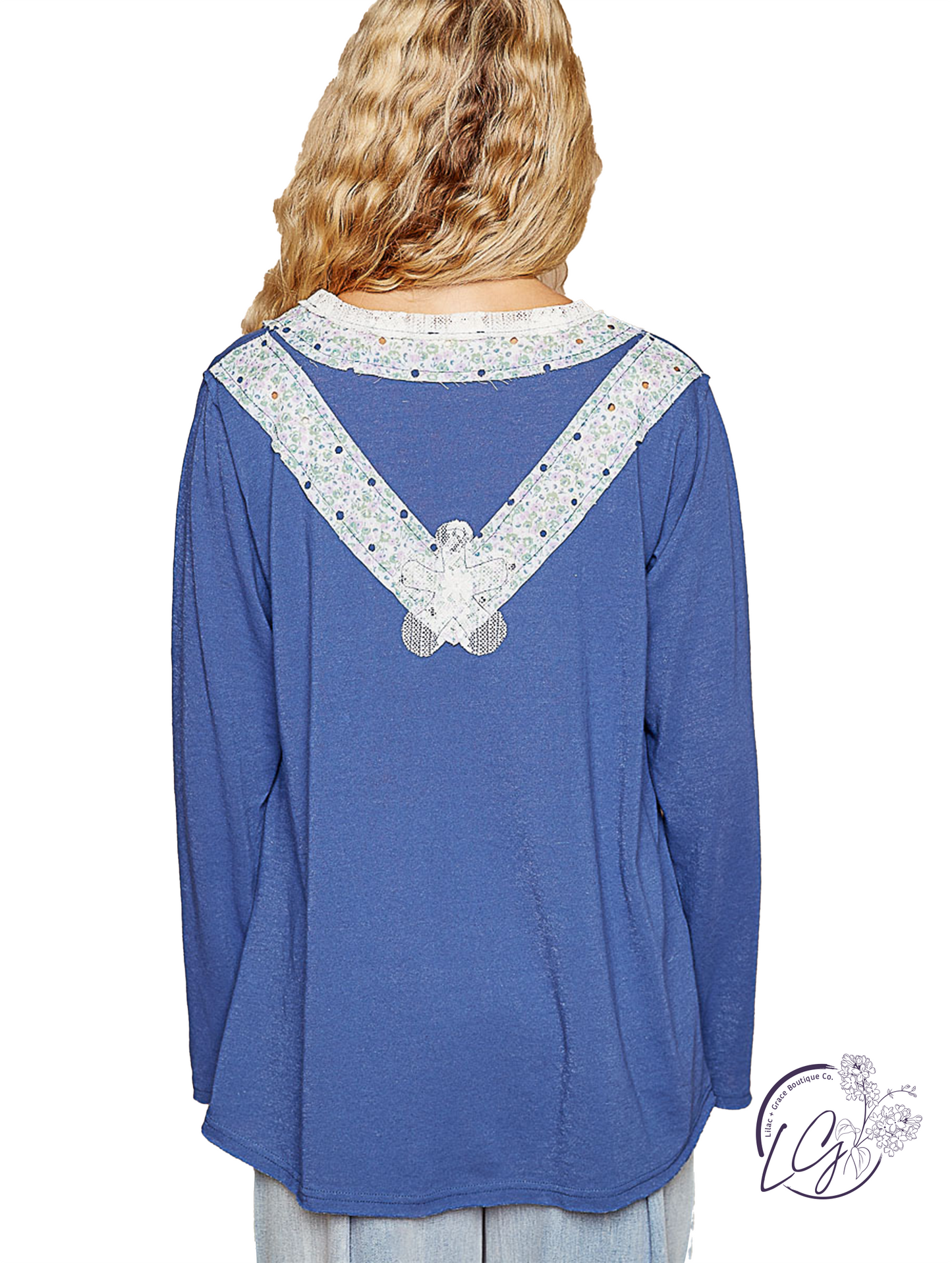 Lace Among Flowers Top