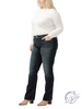 Curvy Lennon Mid Rise Slim Bootcut Jeans by Silver Jeans