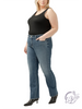 Curvy Loren Suki Mid Rise Slim Bootcut Jeans by Silver Jeans