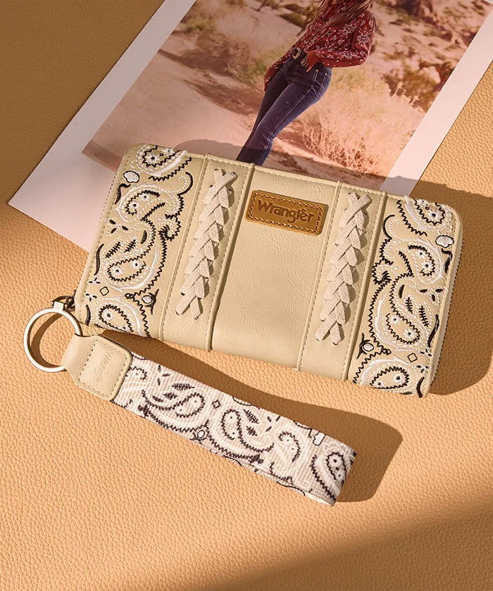 Wrangler Western Desert Paisley Wallet