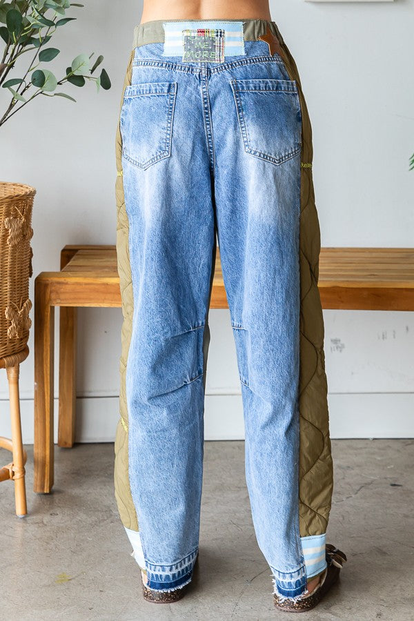 The Aspen Quilted Contrast Jean