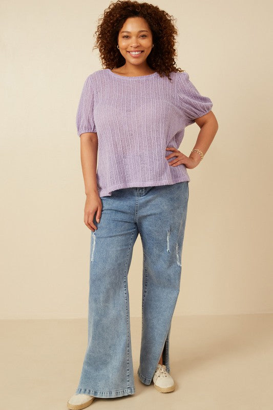 Curvy Soft Sculpt Puff Top